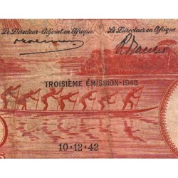 Congo Belge - Pick 15B - 20 francs - Série H - Troisième émission - 10/12/1942 - Etat : TB-