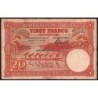 Congo Belge - Pick 15D - 20 francs - Série N - Cinquième émission - 10/5/1944 - Etat : B+
