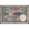 Congo Belge - Pick 15E - 20 francs - Série W - 10/04/1946 - Etat : B+