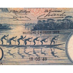 Congo Belge - Pick 15G - 20 francs - Série AM - Huitième émission - 18/05/1949 - Etat : TB+