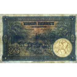 Congo Belge - Pick 15G - 20 francs - Série AM - Huitième émission - 18/05/1949 - Etat : TB+