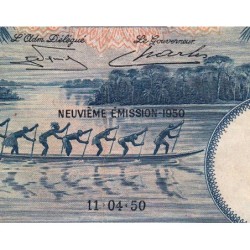 Congo Belge - Pick 15H - 20 francs - Série AY - Neuvième émission - 11/04/1950 - Etat : TB+