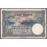 Congo Belge - Pick 15H - 20 francs - Série AY - Neuvième émission - 11/04/1950 - Etat : TTB