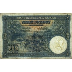 Congo Belge - Pick 15H - 20 francs - Série AY - Neuvième émission - 11/04/1950 - Etat : TTB