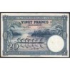 Congo Belge - Pick 15H - 20 francs - Série BB - Neuvième émission - 11/04/1950 - Etat : TTB-