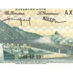 Congo Belge - Ruanda Urundi - Pick 31_10 - 20 francs - Série AX - 01/12/1959 - Etat : SUP+ à SPL