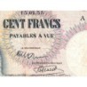 Congo Belge - Ruanda Urundi - Pick 33a_1 - 100 francs - Série A - 15/01/1955 - Etat : TB+