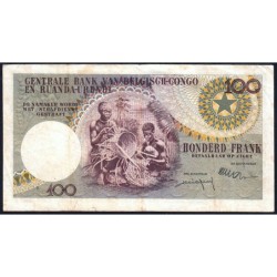 Congo Belge - Ruanda Urundi - Pick 33c - 100 francs - Série AP - 01/09/1960 - Etat : TB+