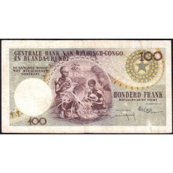 Congo Belge - Ruanda Urundi - Pick 33c - 100 francs - Série AS - 01/09/1960 - Etat : TB