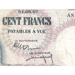Congo Belge - Ruanda Urundi - Pick 33c - 100 francs - Série AS - 01/09/1960 - Etat : TB