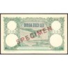 Roumanie - Pick 41 - 20 lei - Série Y.0000 - 28/04/1939 - Spécimen - Etat : TTB+ à SUP