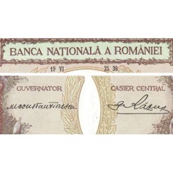 Roumanie - Pick 44a - 1'000 lei - Série A.0240 - 25/06/1936 - Etat : SUP