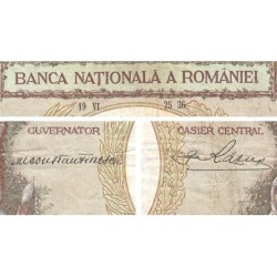 Roumanie - Pick 45a - 1'000 lei - Série M.0566 - 25/06/1936 - Etat : TB