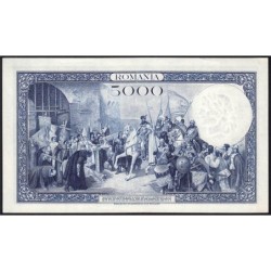 Roumanie - Pick 48a_1 - 5'000 lei - Série K - 06/09/1940 - Commémoratif - Etat : SPL+