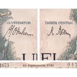 Roumanie - Pick 52a_1 - 1'000 lei - Série R.1673 - 10/09/1941 - Etat : pr.NEUF