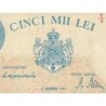 Roumanie - Pick 56a_2 - 5'000 lei - Série T/3 - 15/12/1944 - Etat : SPL