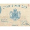 Roumanie - Pick 56a_3 - 5'000 lei - Série I/5 - 20/03/1945 - Etat : NEUF