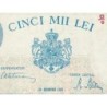 Roumanie - Pick 56a_5 - 5'000 lei - Série G/9 - 20/12/1945 - Etat : NEUF