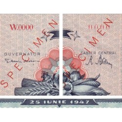 Roumanie - Pick 64s - 1'000 lei - Série W.000 - 25/06/1947 - Spécimen - Etat : SUP+ à SPL