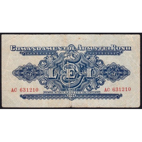 Roumanie - Pick M10 - 5 lei - Série AC - 1944 - Etat : TB