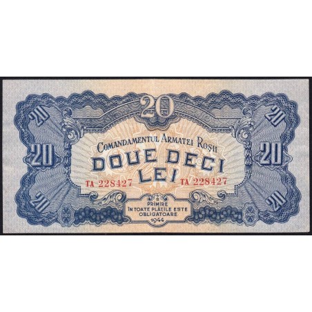 Roumanie - Pick M12 - 20 lei - Série TA - 1944 - Etat : SUP+