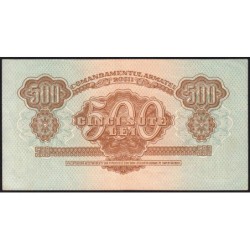 Roumanie - Pick M14 - 500 lei - Série TP - 1944 - Etat : TTB+ à SUP