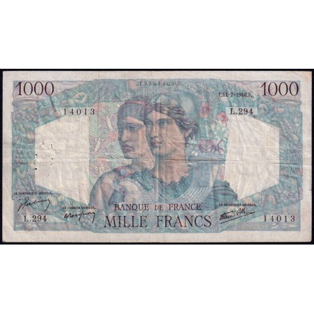 F 41-15 - 11/07/1946 - 1000 francs - Minerve et Hercule - Série L.294 - Etat : TB+