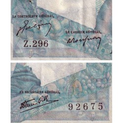 F 41-15 - 11/07/1946 - 1000 francs - Minerve et Hercule - Série Z.296 - Etat : TB-