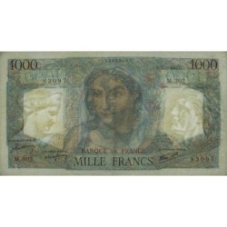 F 41-15 - 11/07/1946 - 1000 francs - Minerve et Hercule - Série M.302 - Etat : TTB+