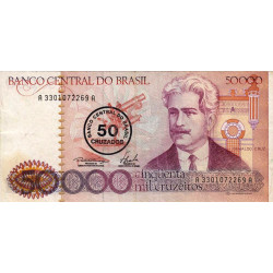 Brésil - Pick 207a - 50 cruzados - 1986 - Etat : TTB