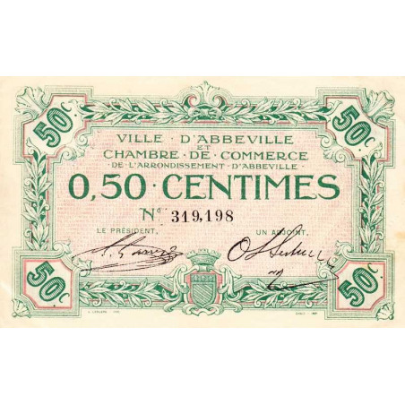Abbeville - Pirot 1-1 - 50 centimes - Sans date - Etat : SUP
