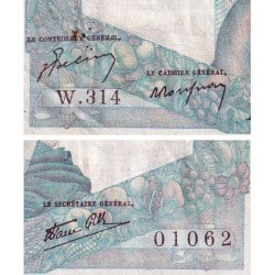 F 41-16 - 12/09/1946 - 1000 francs - Minerve et Hercule - Série W.314 (remplacement) - Etat : TTB-