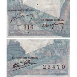 F 41-16 - 12/09/1946 - 1000 francs - Minerve et Hercule - Série U.316 - Etat : TTB+