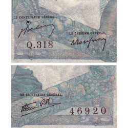 F 41-16 - 12/09/1946 - 1000 francs - Minerve et Hercule - Série Q.318 - Etat : TB