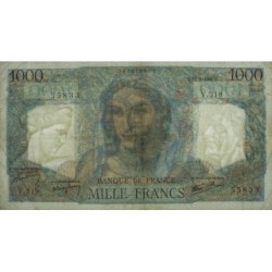 F 41-16 - 12/09/1946 - 1000 francs - Minerve et Hercule - Série V.319 - Etat : TTB-