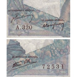 F 41-16 - 12/09/1946 - 1000 francs - Minerve et Hercule - Série A.320 - Etat : TB+