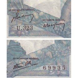F 41-16 - 12/09/1946 - 1000 francs - Minerve et Hercule - Série U.323 - Etat : TTB