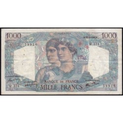 F 41-16 - 12/09/1946 - 1000 francs - Minerve et Hercule - Série W.324 (remplacement) - Etat : TTB-