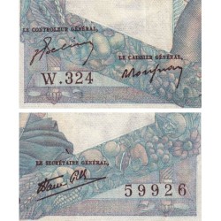 F 41-16 - 12/09/1946 - 1000 francs - Minerve et Hercule - Série W.324 (remplacement) - Etat : TTB-
