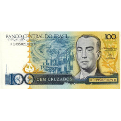 Brésil - Pick 211b - 100 cruzados - 1987 - Etat : NEUF