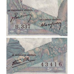 F 41-17 - 03/10/1946 - 1000 francs - Minerve et Hercule - Série B.337 - Etat : TTB-