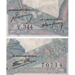 F 41-17 - 03/10/1946 - 1000 francs - Minerve et Hercule - Série V.344 - Etat : TB+