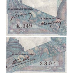 F 41-17 - 03/10/1946 - 1000 francs - Minerve et Hercule - Série K.349 - Etat : TB+