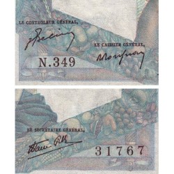 F 41-17 - 03/10/1946 - 1000 francs - Minerve et Hercule - Série N.349 - Etat : TTB