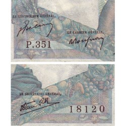F 41-17 - 03/10/1946 - 1000 francs - Minerve et Hercule - Série P.351 - Etat : TTB-