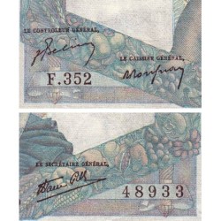 F 41-17 - 03/10/1946 - 1000 francs - Minerve et Hercule - Série F.352 - Etat : TTB