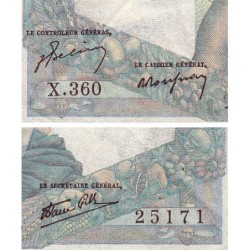 F 41-17 - 03/10/1946 - 1000 francs - Minerve et Hercule - Série X.360 - Etat : TB+