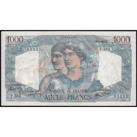 F 41-18 - 09/01/1947 - 1000 francs - Minerve et Hercule - Série P.363 - Etat : TTB-