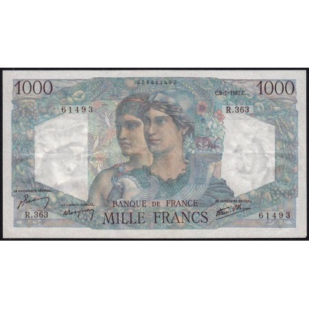F 41-18 - 09/01/1947 - 1000 francs - Minerve et Hercule - Série R.363 - Etat : TTB+