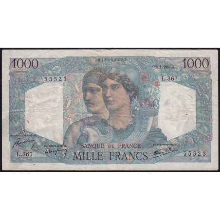 F 41-18 - 09/01/1947 - 1000 francs - Minerve et Hercule - Série L.367 - Etat : TB+